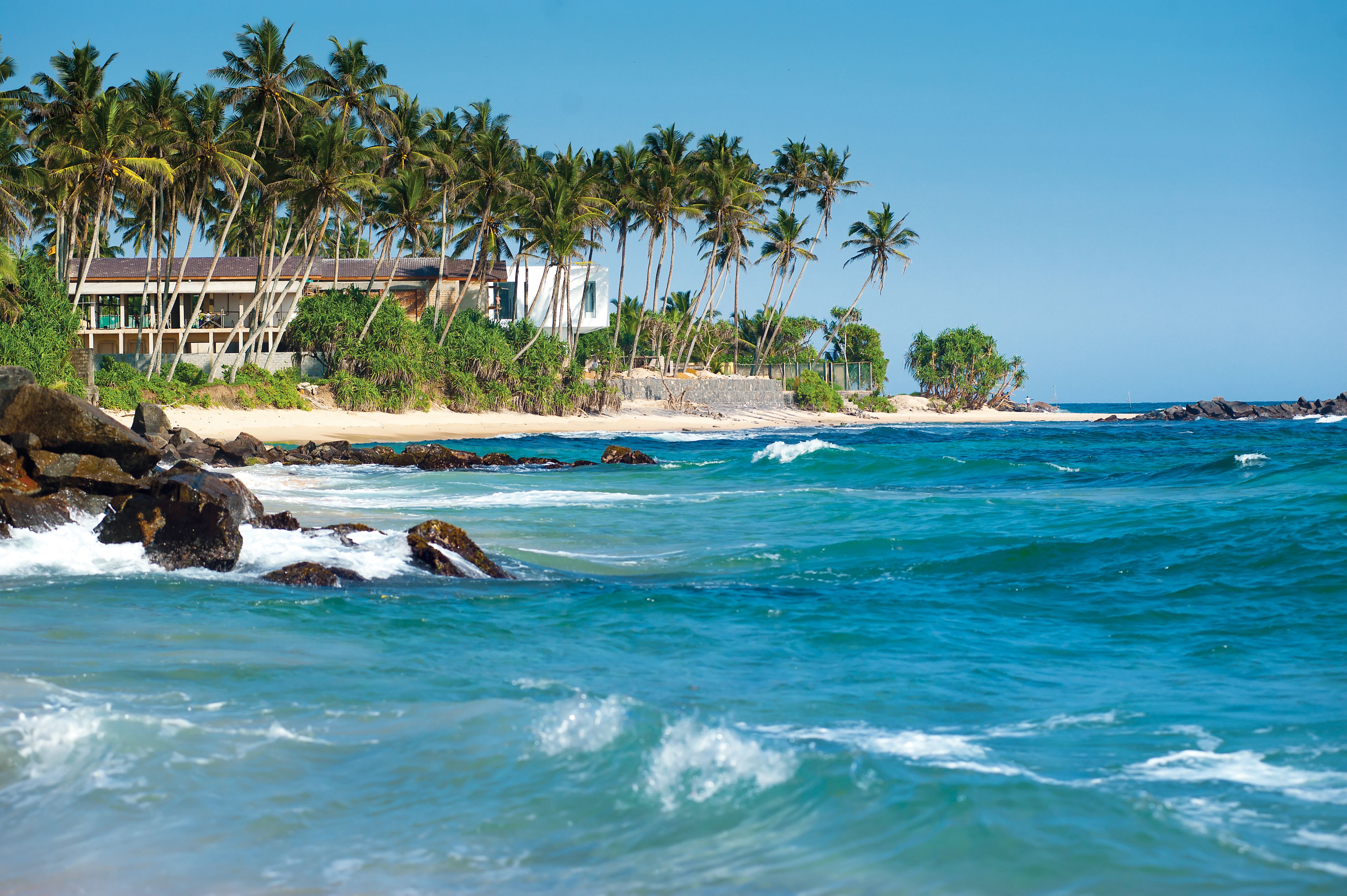 Tropical beach on Sri Lanka's southern coast